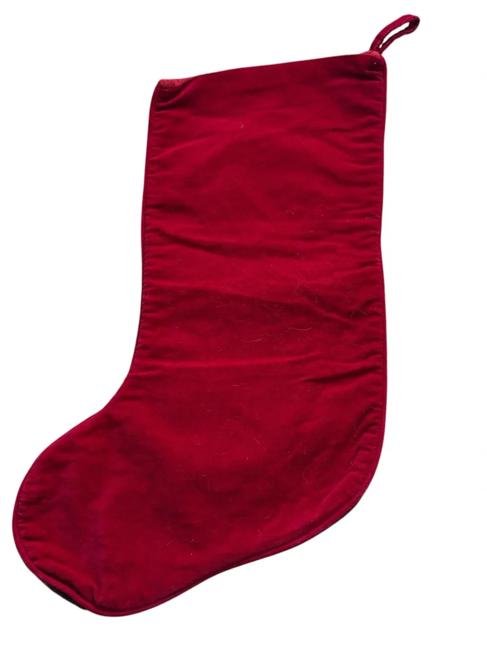 Vintage Wool Needlepoint Christmas Stocking Santa Reindeer Grandmillennial Decor